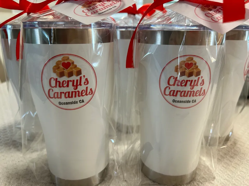 20 oz. Cheryl's Caramels Tumbler